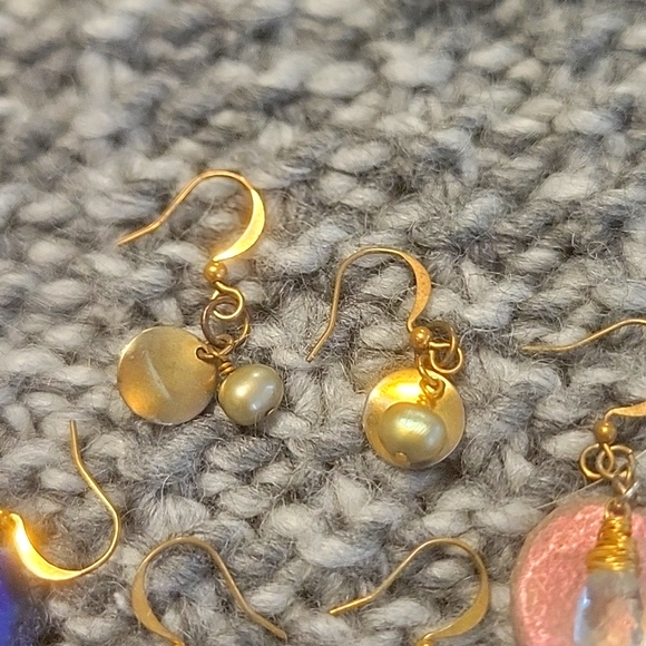 Handmade designer drop earrings - Picture 3 of 6